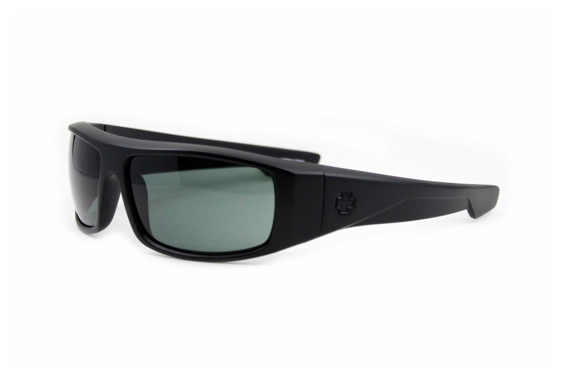 Spy Optic Logan, Occhiali Da Sole Con Montatura SOSI ANSI Rx Nera E Lenti Happy Grey Green, Stile Felice E Sicuro