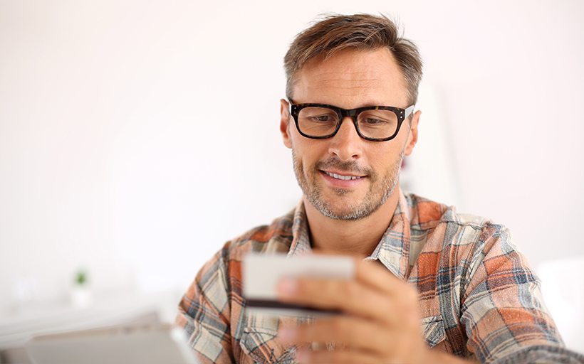 man wearing safety glasses