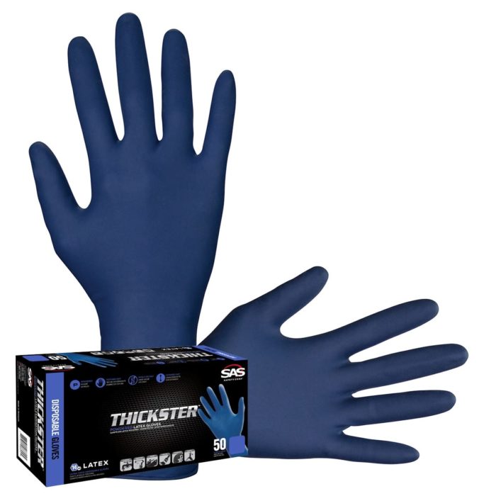 SAS THICKSTER™ 14 Mil Latex Gloves Extended 12 length Safety Gear Pro 2