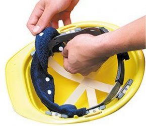 Terry Toppers® Snap-On Sweatbands for Hard Hats