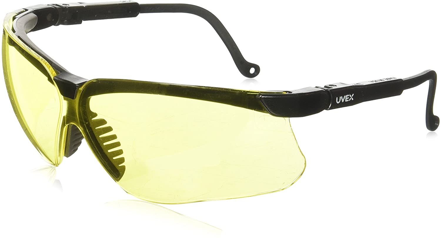 Uvex Genesis X2 Safety Glasses with Silver/Navy Frame and Clear XTR Anti-Fog Len 