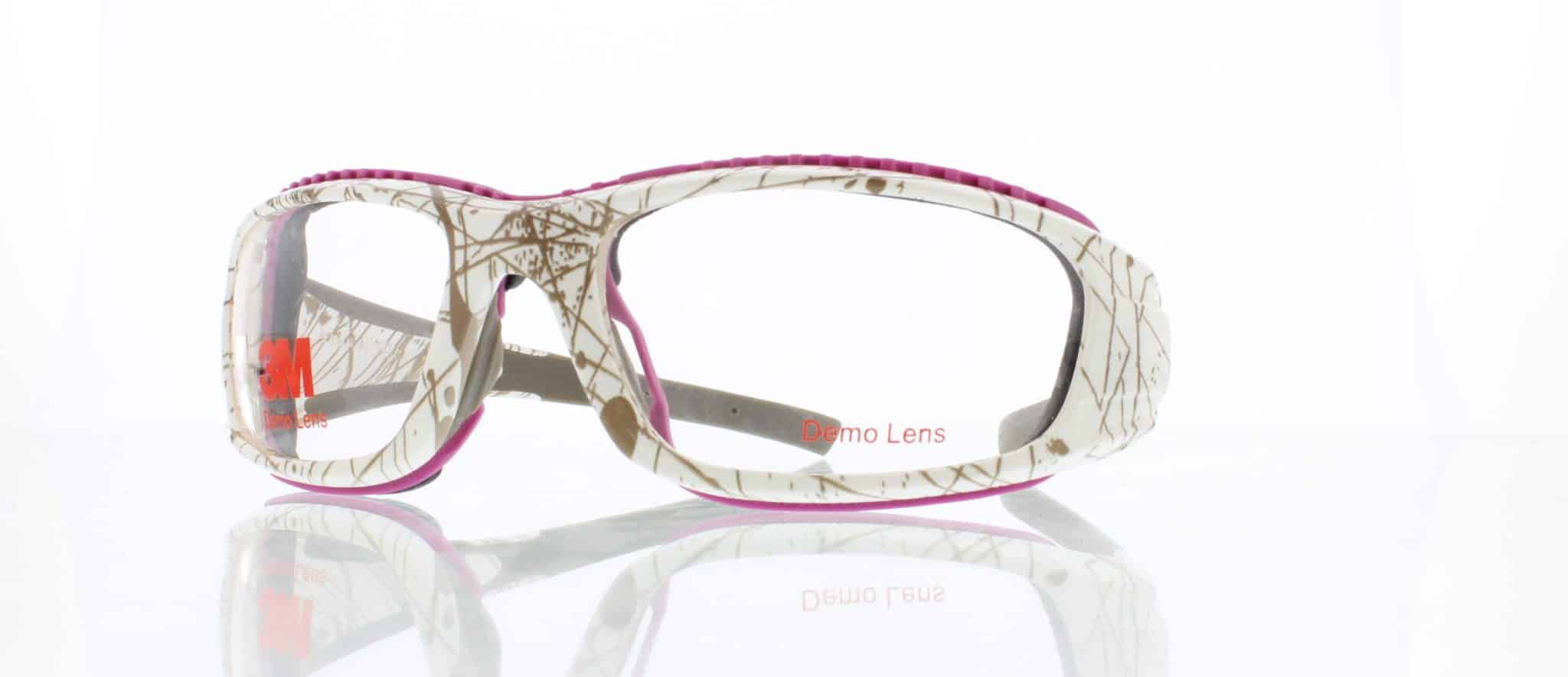Global Vision Digital Camo Safety Glasses Pink Nylon Frame/Yellow Lens 