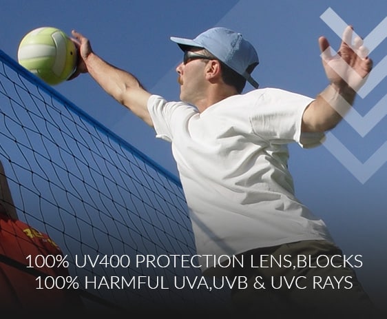 Volleyball sunglasses with UV protection