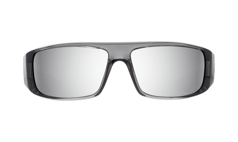 SPY Happy Lens Sunglasses - Clear Smoke Frame, Grey Green Lens, Polarized, UV Protection - View #9