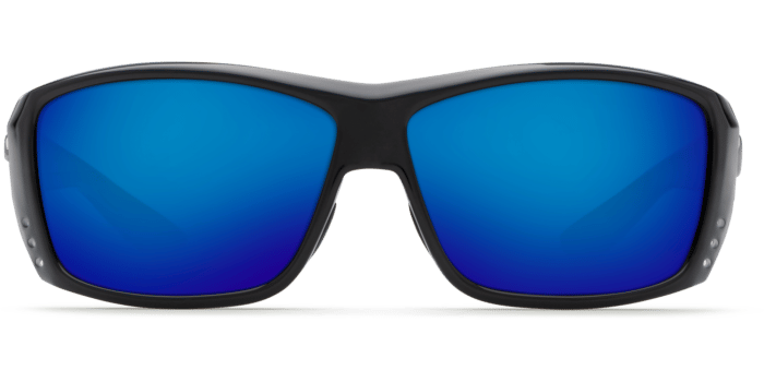 Cat Cay Sunglasses at11-shiny-black-blue-mirror-lens-angle3