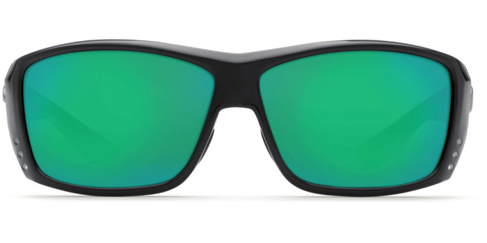 Cat Cay Sunglasses at11-shiny-black-green-mirror-lens-angle3