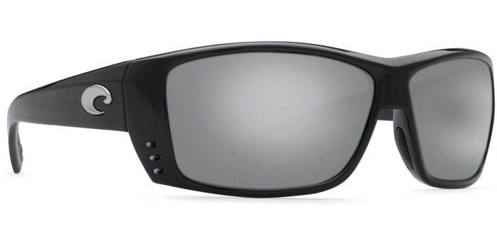 Cat Cay Sunglasses at11-shiny-black-silver-mirror-lens-angle4