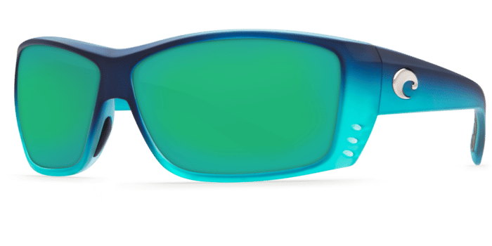 Cat Cay Sunglasses at73-matte-caribbean-fade-green-mirror-lens-angle2