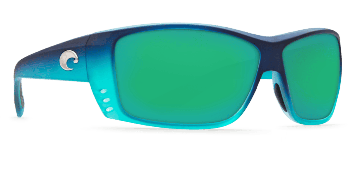 Cat Cay Sunglasses at73-matte-caribbean-fade-green-mirror-lens-angle4