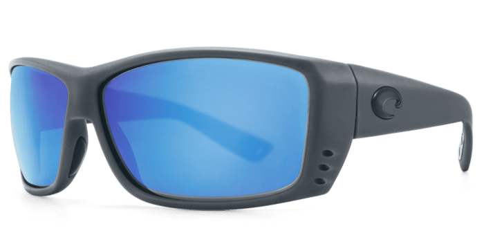 Cat Cay Sunglasses at98-matte-gray-blue-mirror-lens-angle2