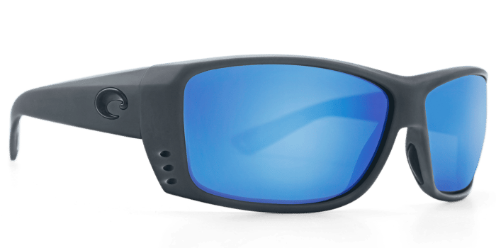 Cat Cay Sunglasses at98-matte-gray-blue-mirror-lens-angle4