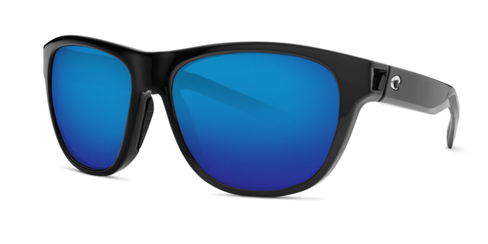 Bayside Sunglasses bay11-shiny-black-blue-mirror-lens-angle2