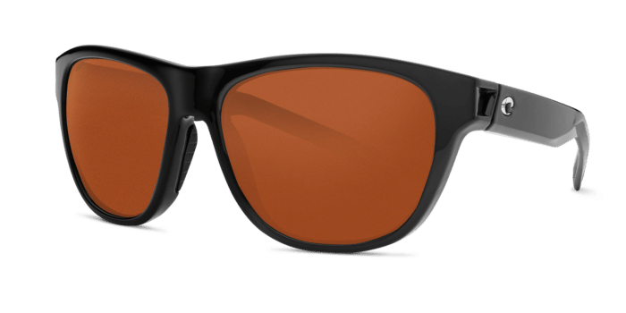 Bayside Sunglasses bay11-shiny-black-copper-lens-angle2