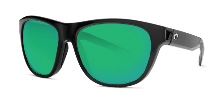 Bayside Sunglasses bay11-shiny-black-green-mirror-lens-angle2