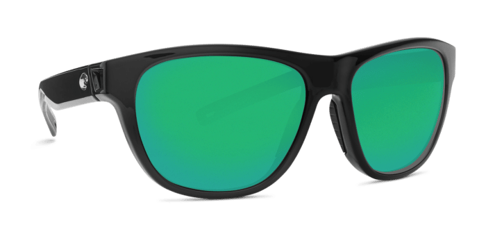 Bayside Sunglasses bay11-shiny-black-green-mirror-lens-angle4