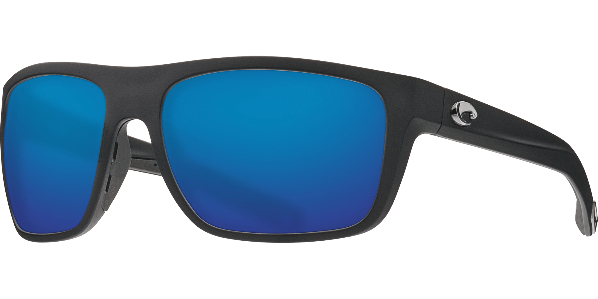Broadbill Sunglasses brb11-matte-black-blue-mirror-lens-angle2