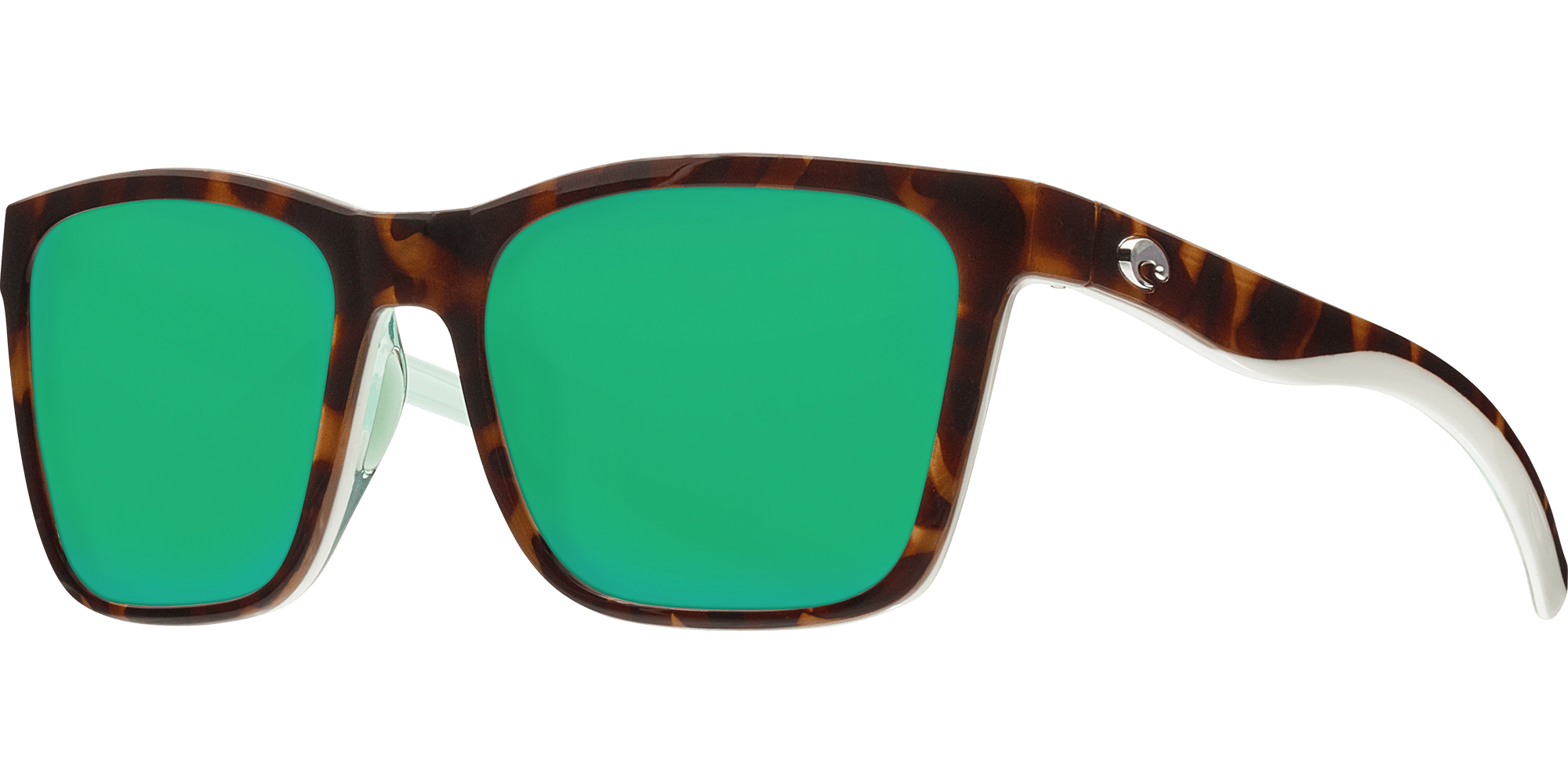 Panga Sunglasses pag255-shiny-tortoise-white-seafoam-crystal-green-mirror-lens-angle2.png
