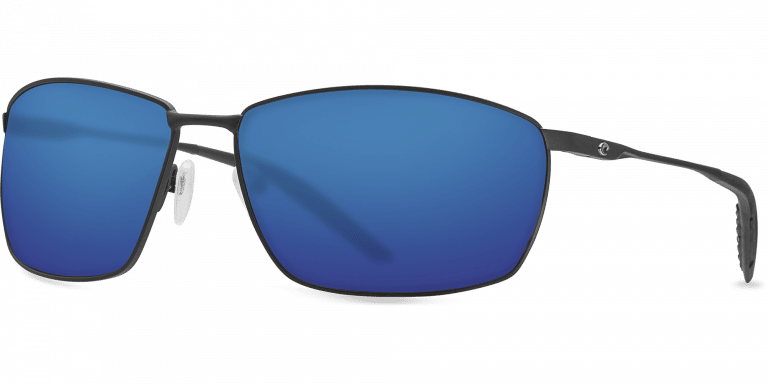 Turret Sunglasses trt11-matte-black-blue-mirror-lens-angle2.png