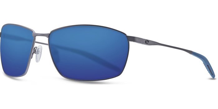 Turret Sunglasses trt247-matte-dark-gunmetal-deep-blue-black-blue-mirror-lens-angle2.png