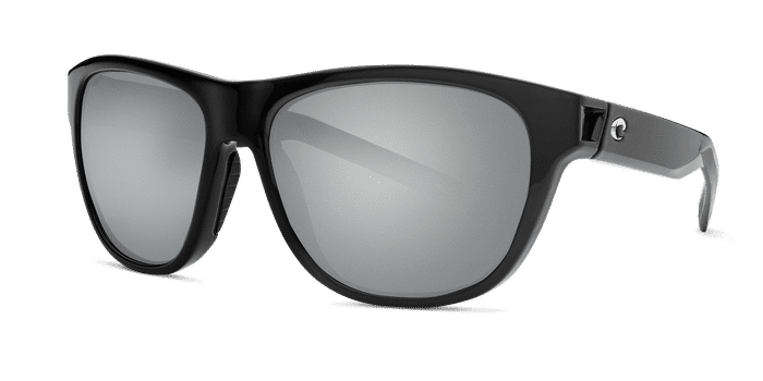 Bayside Sunglasses bay11-shiny-black-gray-silver-mirror-lens-angle2