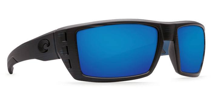 Costa Del Mar Rafael RFL 111 Matte Black Teak Square Sunglasses Green 580g for sale online 