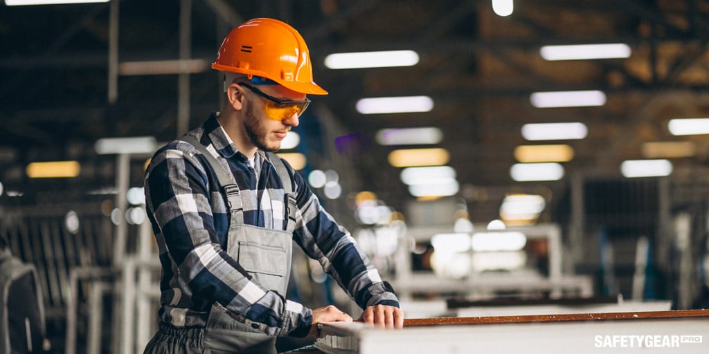 man wearing hard hat