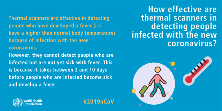 How effective are thermal scanners in detecting people infected with the new coronavirus?