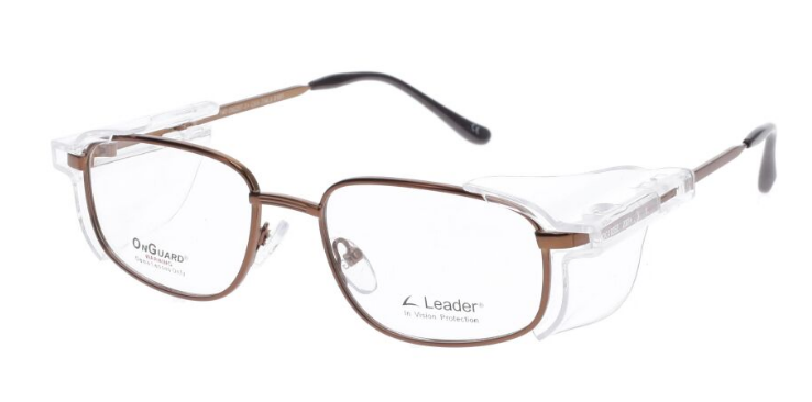 OnGuard OG112 ANSI Rated Prescription Safety Glasses – Chocolate Chrome