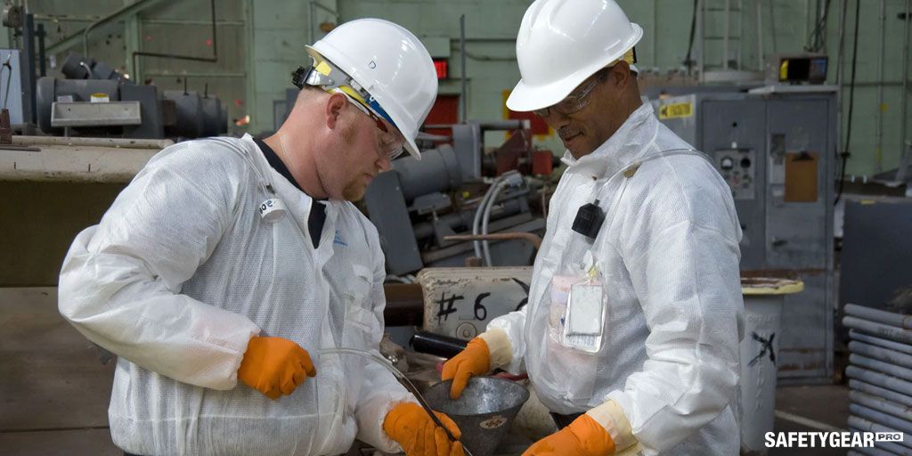 man wearing OnGuard safety glasses 