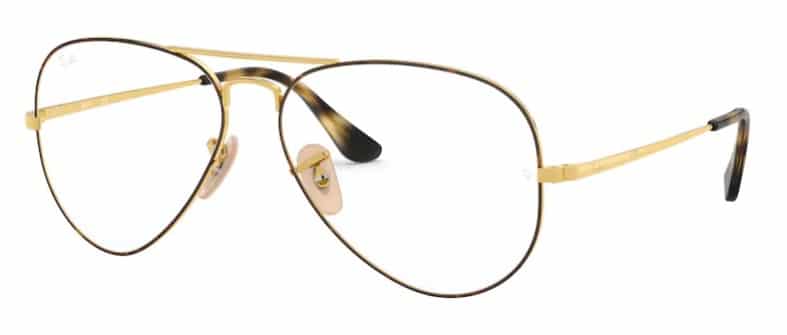Ray-Ban Optical RX6489 Aviator Prescription Eyeglasses