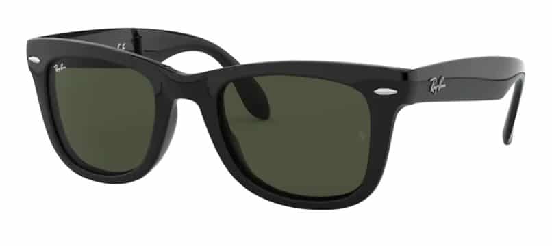 folding wayfarer prescription sunglasses