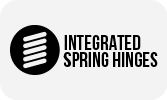 Integrated Spring Hinges - Product Feature