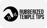 Rubberized Temple Tips - Product Feature