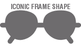 Iconic frame shape - Product Feature
