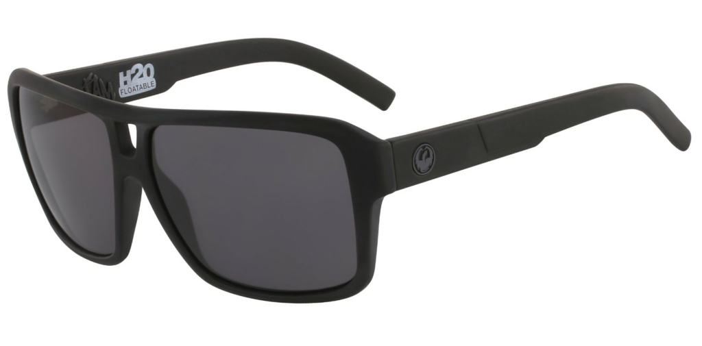 DRAGON DR VANTAGE LL H2O Polarized Sunglasses - Matte Black Frame With Smoke Lens