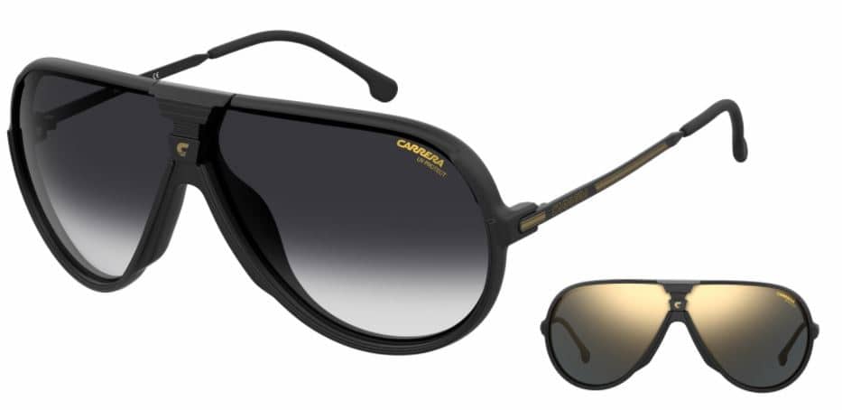 CARRERA Oversized Aviator Sunglasses Men's Women Square Sports Glasses with Case