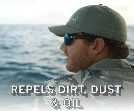 Repels Dirt, Dust & Oil Feature