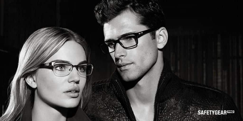 Couple Wearing Armani Glasses