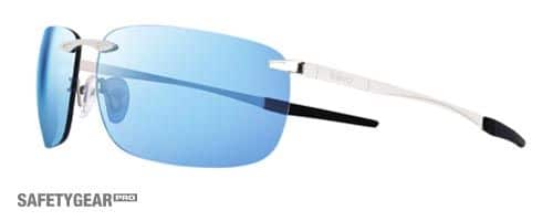 Revo Descend Z Sunglasses - Satin Chrome - Blue Water