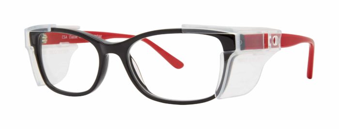Classic 11 w. SS (Black front, Red Temples)-safety-gear-pro