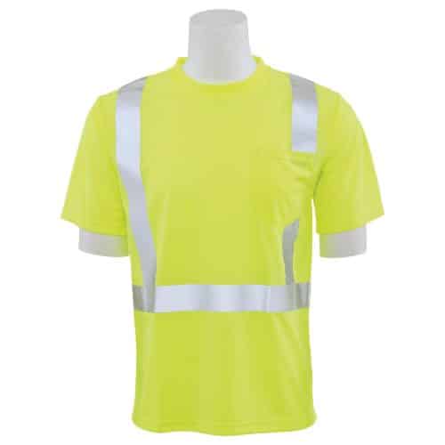 KNWER CLOTHING Hi Viz Vis Work Utility and Safety T Shirt High Visibility Reflective Tape Security Short Sleeve Tee Tops Workwear Sweatshirt 