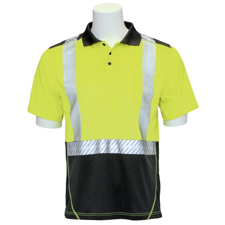 9100SBSEG POLO LME BLK MD-Safety-Gear-Pro