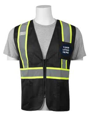 MyShoeStore Hi Viz Travail réfléchissants gegenüber visibilité Sweat-Shirt zippé à Capuche Veste Polaire Taille 