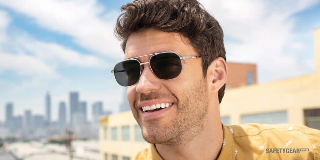 Man Wearing Prescription sunglasses