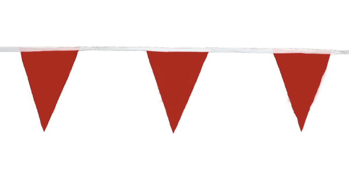 Presco Pennant Flags Red/White 60ft