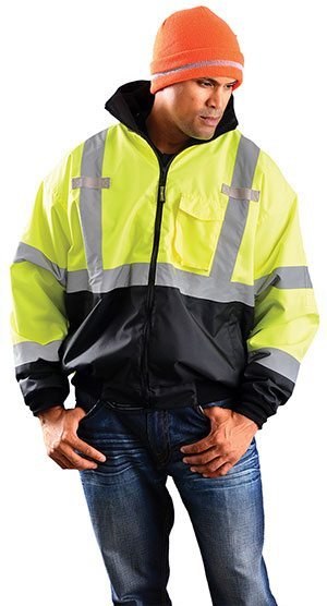 man wearing cold weather work gear