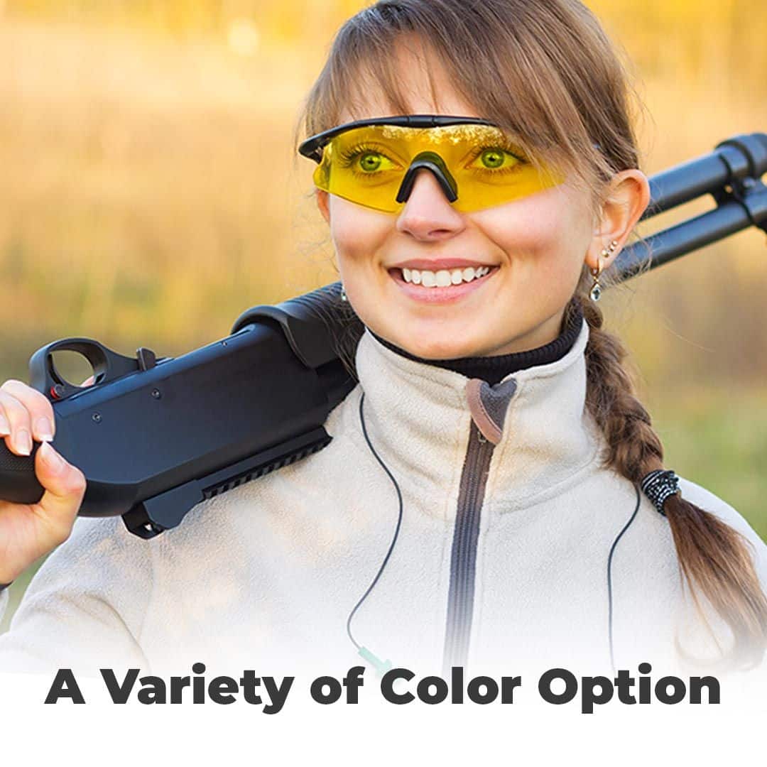 a variety of color options - best prescription shooting glasses