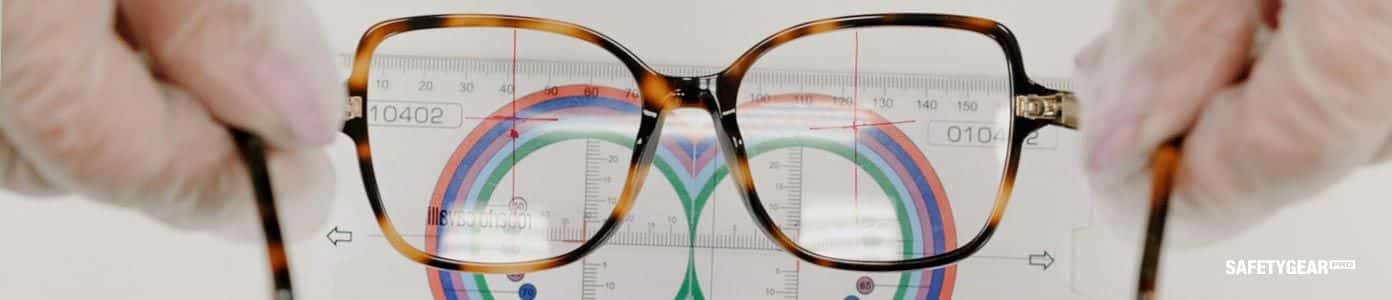 measuring eyeglass frame