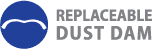 replaceable dust dum for prescription safety glasses