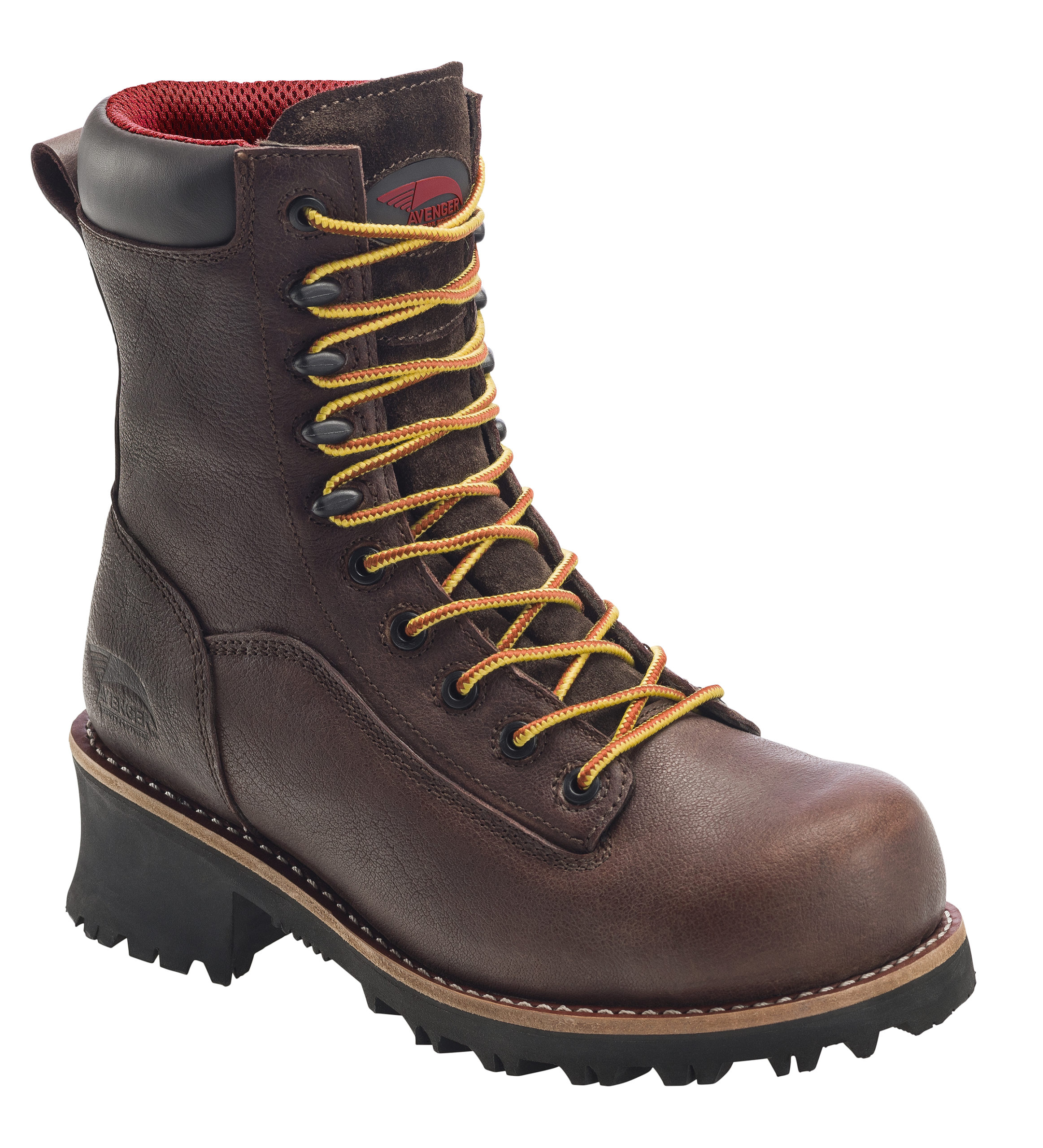 FSI Avenger 7356 Logger Brown Composite Toe EH PR WP 10 Work Boot 